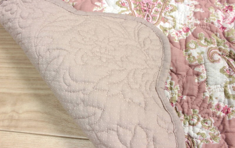 rose tint コットンキルト ロングマット 約50×180cm｜インテリアレース