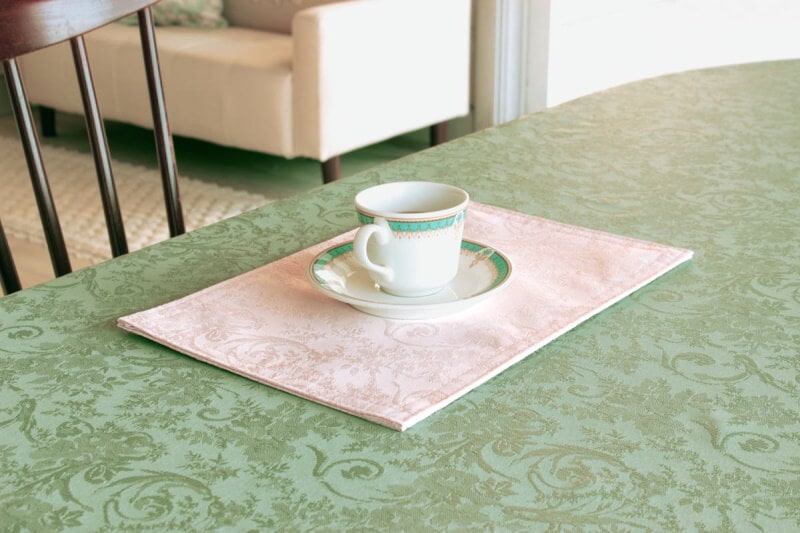 撥水ジャカード織 ティーマット 約20×30cm [CLASSY]