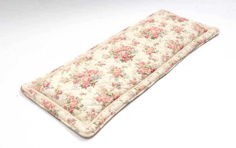 コットンキルト ロングシートクッション 約50×120cm [Rose Mellow]