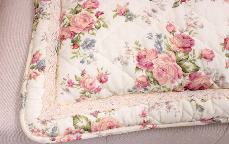 コットンキルト ロングシートクッション 約50×150cm [Rose Mellow]