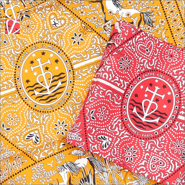 ڿ̸̲ʡ  ᥹ HERMES Entre ciel et mer Carres 55 Х  280-000114-013
