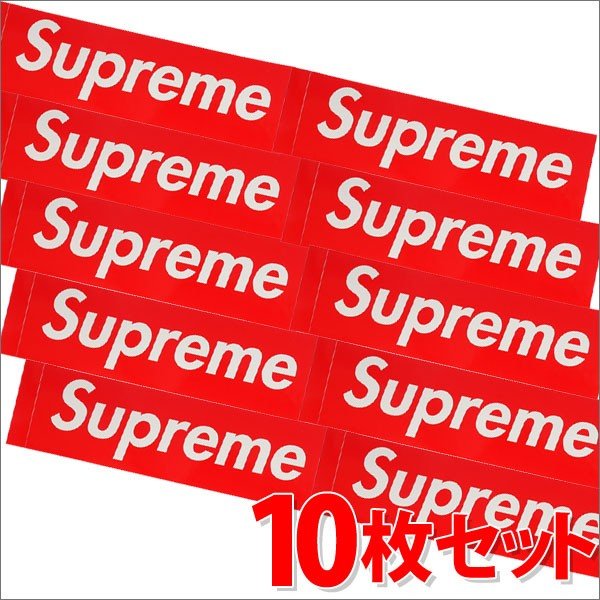 [���ָ���ݥ����5�ܥ����ڡ�����!!] ���� ����ץ꡼�� SUPREME Box Logo Sticker 10�祻�å� RED ��å� BOX���� �ܥå������� ���ƥå��� ���ȥ꡼�� �������� ����������