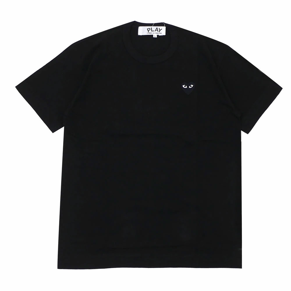 コムデギャルソンシャツ ドットハートワッペンシャツ 新品 プレイ コムデギャルソン PLAY COMME des GARCONS BLACK