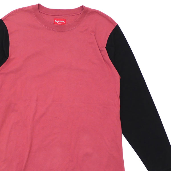 [���ָ���ݥ����5�ܥ����ڡ�����!!] ��S�������� Supreme ����ץ꡼�� 2-Tone Sleeve Logo L/S Top ĹµT����� ��� 2016F/W 334-000021-033 ����š�