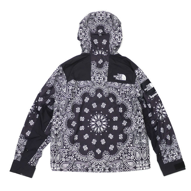 シュプリーム Supreme x ザ・ノースフェイス THE NORTH FACE 14FW Bandana Mountain Parka Jacket バンダナ ペイズリー BLACK メンズ Lサイズ 2014FW 130002921051-Cliff Edge 最新商品 North The Supreme Face パーカーXL Bandana パーカー