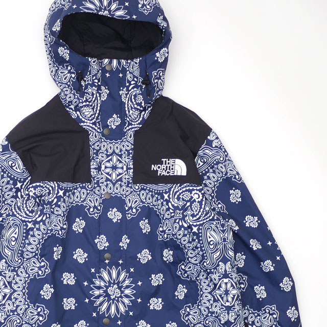�ڲ��ʸ�ľ���ޤ����� ����ץ꡼�� Supreme x �����Ρ����ե����� THE NORTH FACE 14FW Bandana Mountain Parka Jacket �Х���� �ڥ����꡼ NAVY ��� M������ 2014FW 130003024047