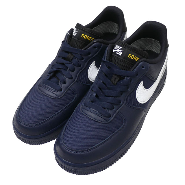 新品 ナイキ NIKE AIR FORCE 1 GTX エアフォースワン ゴアテックス OBSIDIAN/WHITE-BLACK-OFF NOIR  CK2630-400 メンズ-Cliff Edge