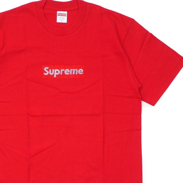 ڴָ̲ʡ  /̤ ץ꡼ Supreme 19SS 25th Anniversary Swarovski Box Logo Tee 25ǯǰ ե ܥå T RED å  S 104002875033