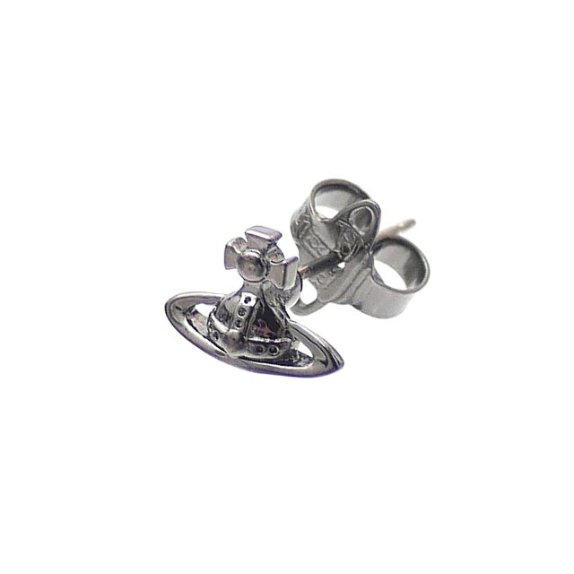 新品 ヴィヴィアン ウエストウッド Vivienne Westwood Lorelei シングル スタッズ ピアス Gunmetal ガンメタル メンズ Cliff Edge