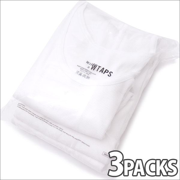 [ָݥ5ܥڡ!!]  ֥륿åץ WTAPS SKIVVIES.TANK 󥯥ȥå 3祻å 171MYDT-UWM02 WHITE 205-000143-030