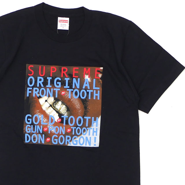 [���ָ���ݥ����5�ܥ����ڡ�����!!] ����ץ꡼�� Supreme 15SS Gold Tooth Tee T����� BLACK �֥�å� ��� S������ ����š� 2015SS 104003166031