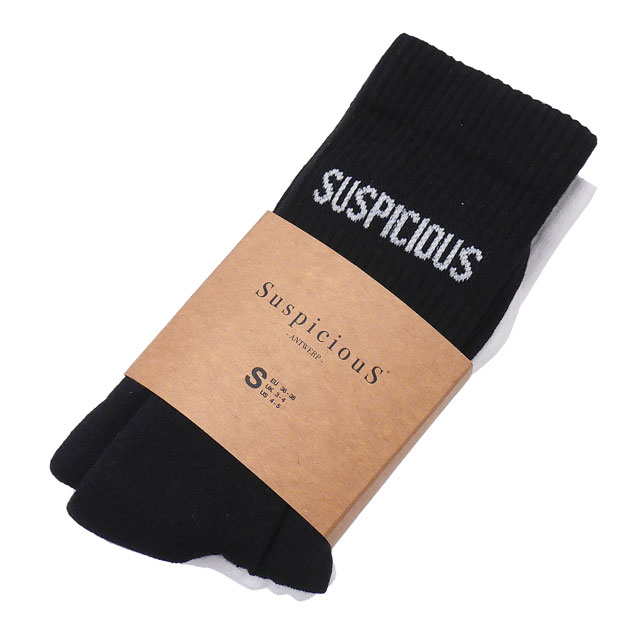 [ָݥ5ܥڡ!!]  ԥ ȥ SuspiciouS Antwerp The Socks 2-Pack å  2­å BLACK&WHITE ˥å