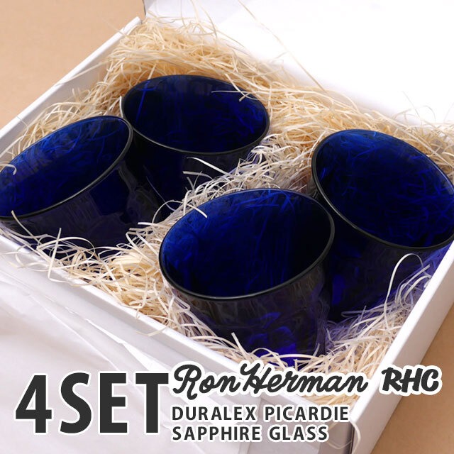  ϡޥ RHC Ron Herman x ǥå DURALEX PICARDIE SAPPHIRE GLASS 4SET ԥǥ ե 饹 4ĥå եȥܥåդ åդ ֥顼 뺧ˤ ۽ˤ ˤ ץ쥼  ե