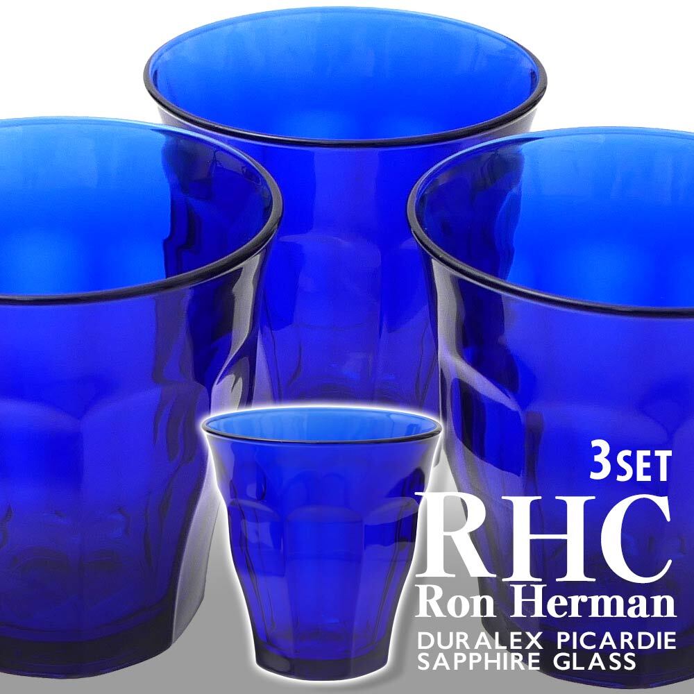  ϡޥ RHC Ron Herman x ǥå DURALEX PICARDIE SAPPHIRE GLASS 3SET ԥǥ ե 饹 3ĥå ֥顼 饹 ǥ 뺧ˤ ۽ˤ ˤ ץ쥼  ե