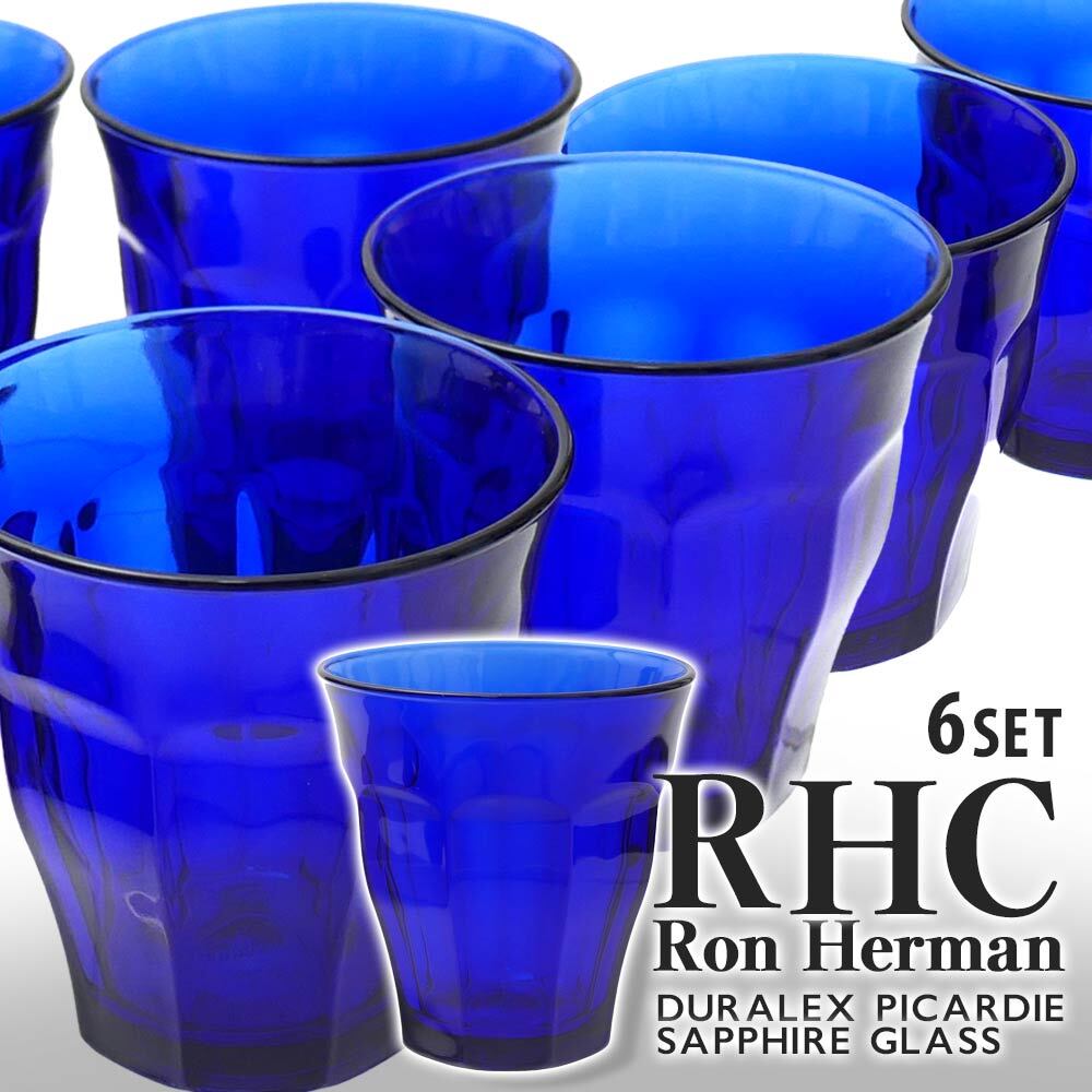  ϡޥ RHC Ron Herman x ǥå DURALEX PICARDIE SAPPHIRE GLASS 6SET ԥǥ ե 饹 6ĥå ֥顼 饹 ǥ 뺧ˤ ۽ˤ ˤ ץ쥼  ե