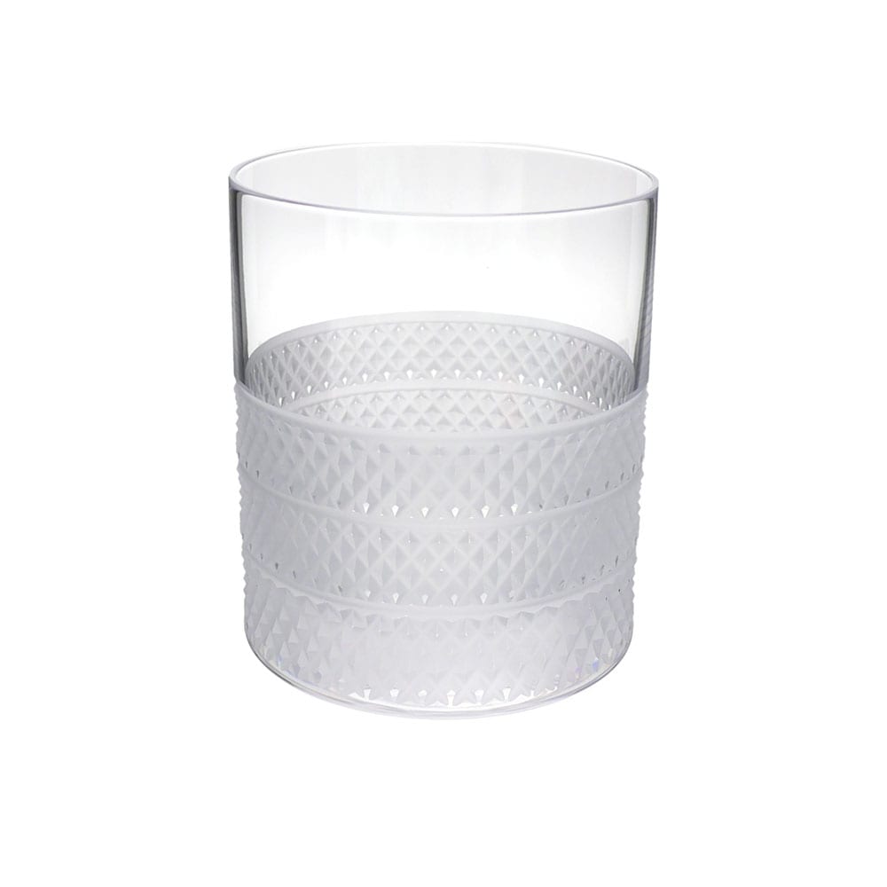 新品 ティファニー TIFFANY&CO. ダイヤモンドポイント ダブル オールドファッションド グラス CLEAR クリアー メンズ  レディース-Cliff Edge