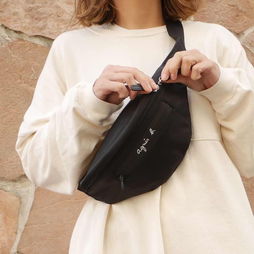 【美品】agnes b. ウエストバッグ PAS07-03 ボディバッグ agnes b. - 美品 アニエスベー ボディーバッグ ウエストポーチ