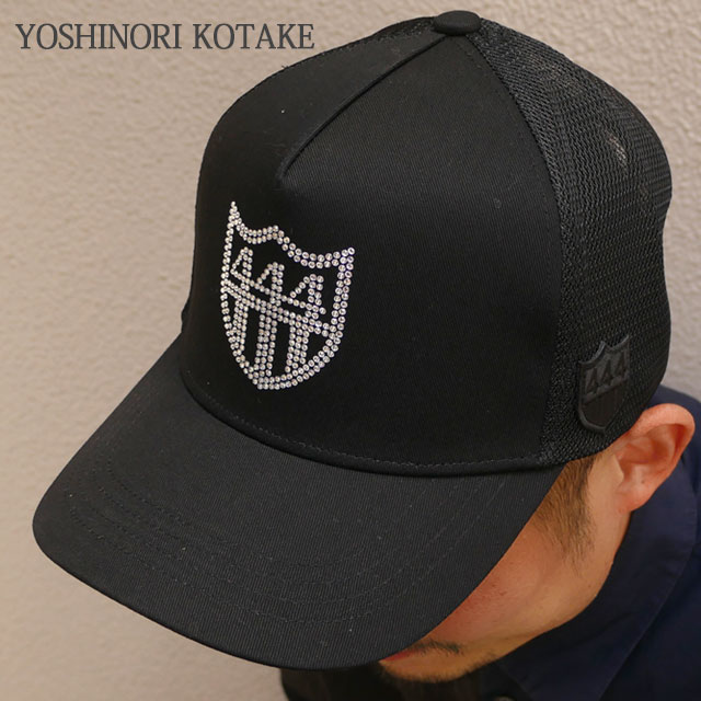 [ָݥ5ܥڡ!!]  襷Υꥳ YOSHINORI KOTAKE x Сˡ ˥塼衼 BARNEYS NEWYORK BLACK LINE RHINESTONE 444 MESH CAP å BLACK ֥å 