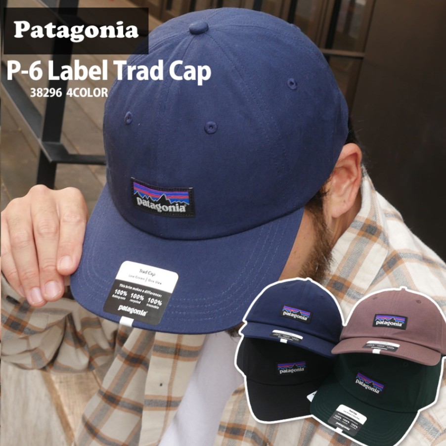 patagonia p-6 ラベル トラッド キャップ