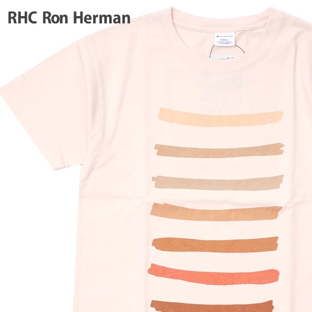 ڿ̸̲ʡ  ϡޥ RHC Ron Herman x ԥ Champion Rainbow Crewneck Tee T PINK ԥ ǥ