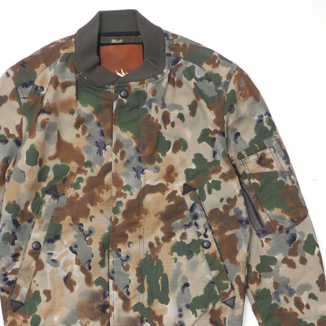 [ָݥ5ܥڡ!!] ϡޥ Ron Herman x ǥե꡼ ԥå GOLDEN FLEECE SPIEWAK MA-1 JACKET 㥱å CAMO  XS š 130003455029