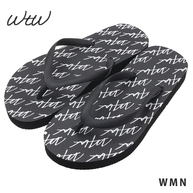 [ָݥ5ܥڡ!!]  ֥ƥ WTW WOMENS LOGO BEACH SANDAL ӡ  BLACK ֥å  ǥ