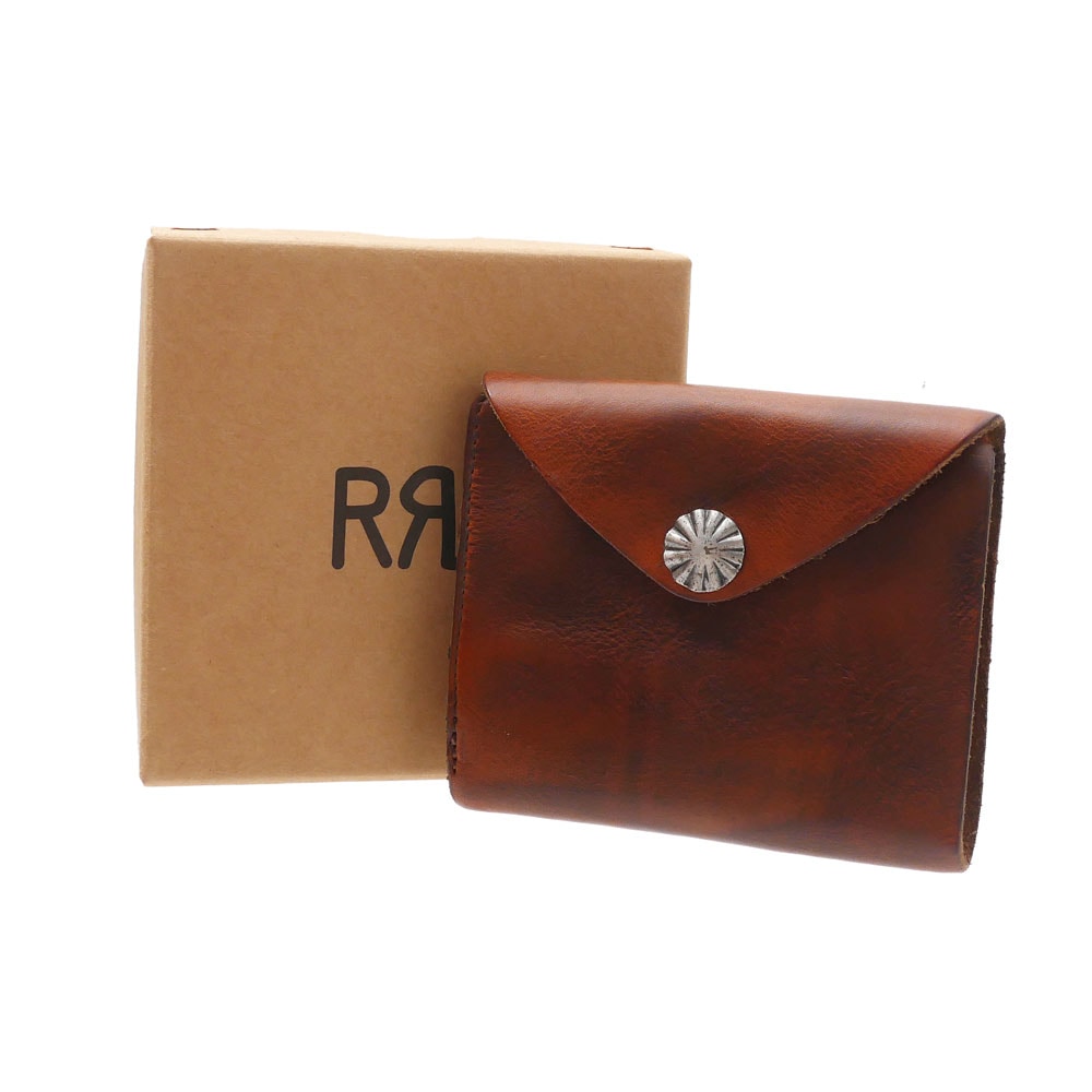 新品 ダブルアールエル Double RL CONCHO LEATHER WALLET ウォレット 財布 D.BROWN ブラウン 茶 メンズ レディース RALPH LAUREN ラルフローレン RRL-Cliff Edge