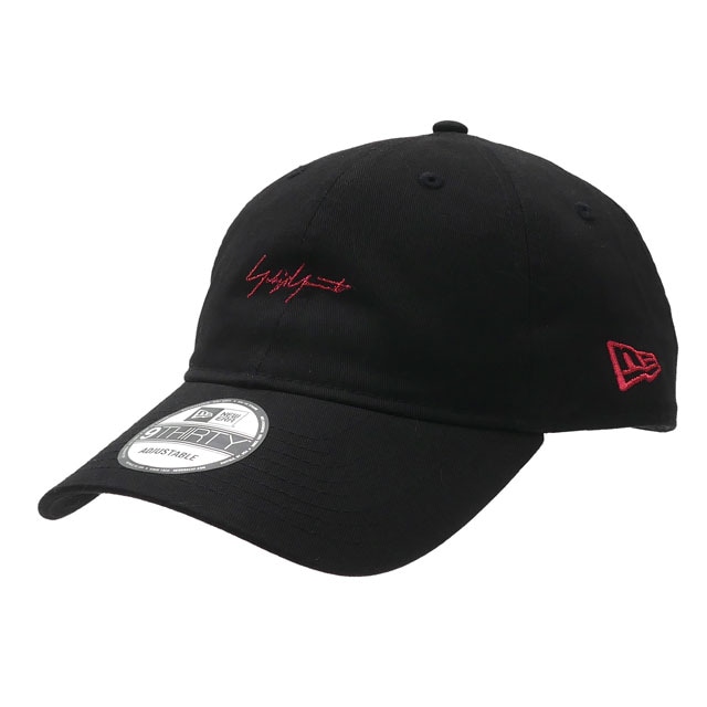 新品 ヨウジヤマモト Yohji Yamamoto x ニューエラ NEW ERA METALLIC RED SIGNATURE 9THIRTY キャップ BLACKxRED メンズ レディース-Cliff Edge