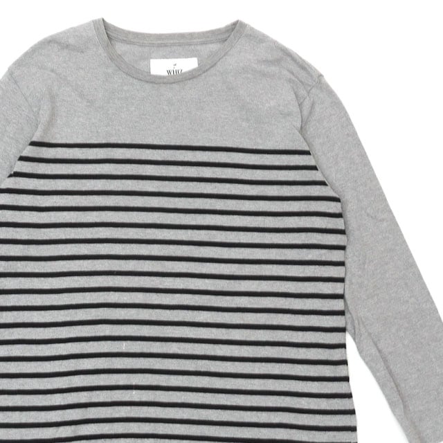 [���ָ���ݥ����5�ܥ����ڡ�����!!] ��������ߥƥå� WHIZ LIMITED BORDER L/S TEE �ܡ����� ĹµT����� GRAY ���졼 ��� M������ ����š� 101000532042