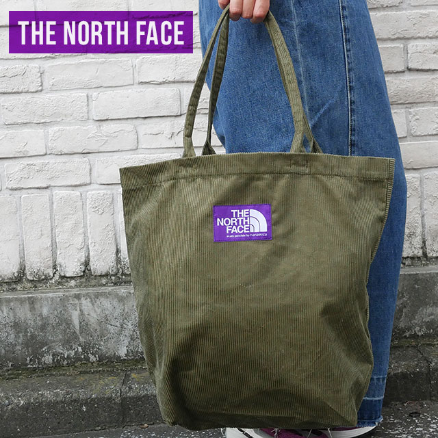 [期間限定ポイント5倍キャンペーン中!!] 新品 ザ・ノースフェイス パープルレーベル THE NORTH FACE PURPLE LABEL  Corduroy Field Tote トートバッグ KG(KHAKI GREEN) メンズ レディース NN7157N-Cliff Edge