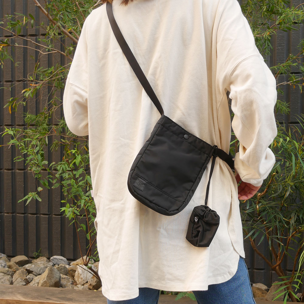 新品 ラミダス RAMIDUS ミニショルダーバッグ BLACK ブラック 黒 メンズ レディース-Cliff Edge
