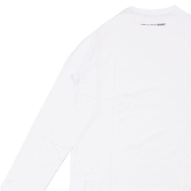 [ָݥ5ܥڡ!!]  ǥ륽  COMME des GARCONS SHIRT BACK LOGO L/S TEE ĹµT WHITE ۥ磻  