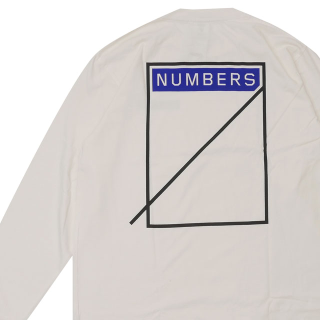 [ָݥ5ܥڡ!!]  ʥС Numbers LOGOTYPE-L/S T-SHIRT ĹµT WHITE ۥ磻 