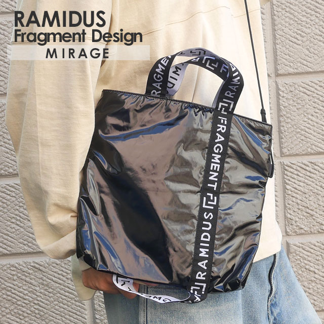 [���ָ���ݥ����5�ܥ����ڡ�����!!] ���� ��ߥ��� RAMIDUS x �ե饰���ȥǥ����� Fragment Design MIRAGE 2WAY TOTE BAG (L) �ߥ顼���� �ȡ��� �Хå� BLACK ��� ��ǥ�����