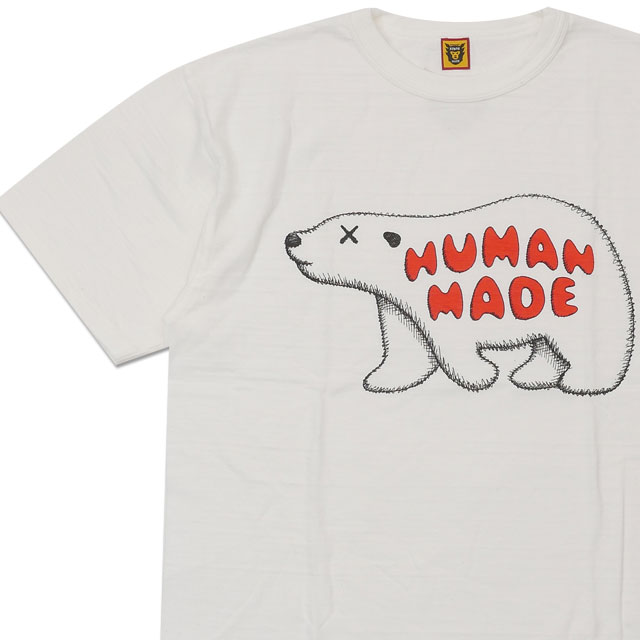 [ָݥ5ܥڡ!!]  ҥ塼ޥᥤ HUMAN MADE x  KAWS #7 T-SHIRT T WHITE ۥ磻  