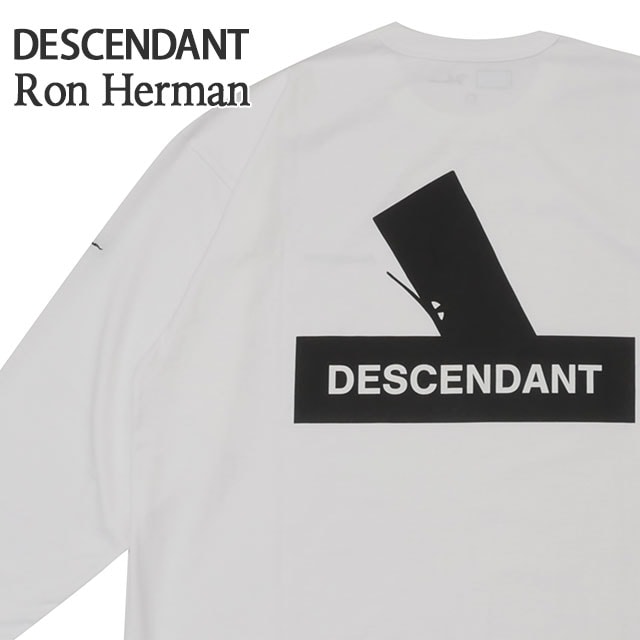 [ָݥ5ܥڡ!!]  ϡޥ Ron Herman x ǥ DESCENDANT SPY HOP L/S TEE ĹµT WHITE ۥ磻   212ATDS-CSM01RS