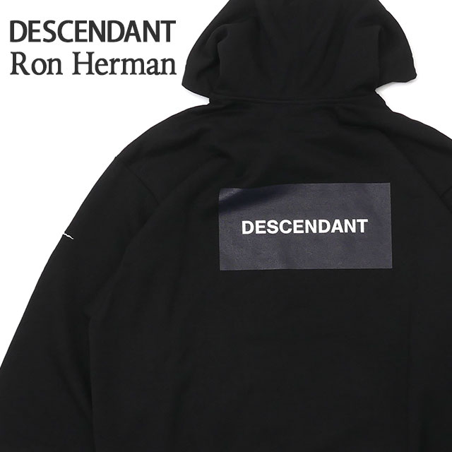 [ָݥ5ܥڡ!!]  ϡޥ Ron Herman x ǥ DESCENDANT Box Hoodie ѡ BLACK ֥å   212ATDS-CSM02RS