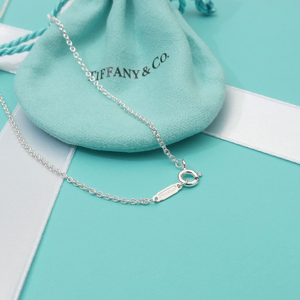 Tiffany\u0026Co ティファニー チェーン ネックレス あずきチェーンRB2389