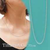 [���ָ���ݥ����5�ܥ����ڡ�����!!] ���� �ƥ��ե��ˡ� TIFFANY&CO. Sterling Silver Chain ��������󥰥���С� ������ �������� ��󥯥�����S Ĺ��77cm SILVER ����С� ��ǥ�����