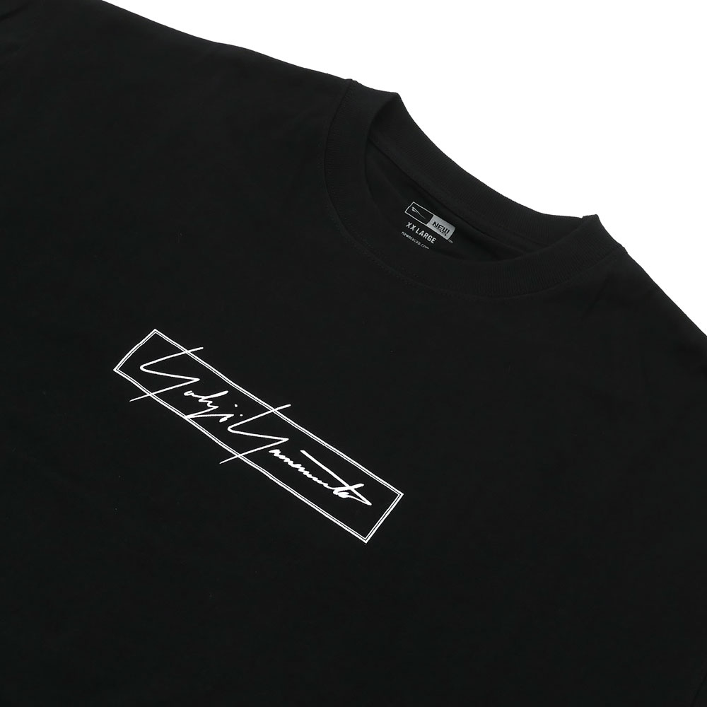 新品 ヨウジヤマモト Yohji Yamamoto x ニューエラ NEW ERA BOX LOGO L/S TEE 長袖Tシャツ BLACK ブラック 黒 メンズ-Cliff Edge