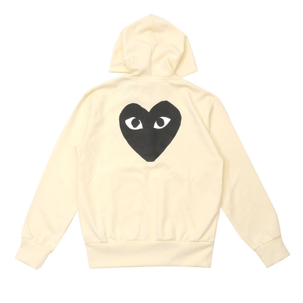 PLAY COMME des GARÇONS パーカー ジャージ クリーム M PLAY COMME des GARÇONS パーカー ジャージ クリーム M