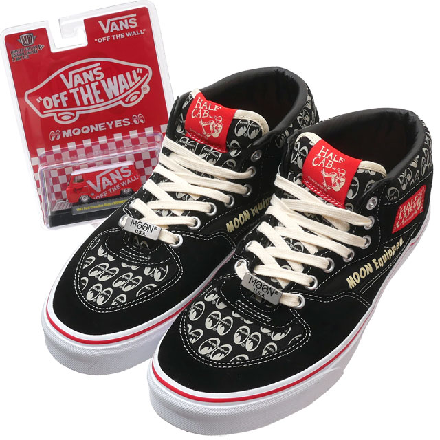 [ָݥ5ܥڡ!!]  Х VANS x ࡼ󥢥 MOONEYES Half Cab ϡե Mooneyes Black/White 