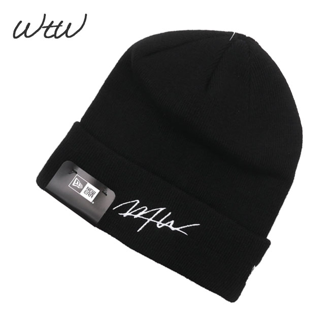 [ָݥ5ܥڡ!!]  ֥ƥ WTW x ˥塼 NEW ERA CUFF KNIT CAP ӡˡ BLACK ֥å   ǥ 