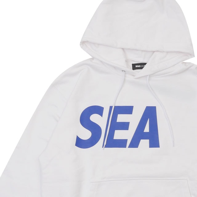 [ָݥ5ܥڡ!!]  󥷡 WIND AND SEA SEA HOODIE ѡ WHITExBLUE ۥ磻   