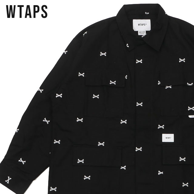 ڴָ̲ʡ  ֥륿åץ WTAPS JUNGLE 01 LS Ĺµ ĥ㥱å BLACK ֥å    221WVDT-SHM02 (W)TAPS