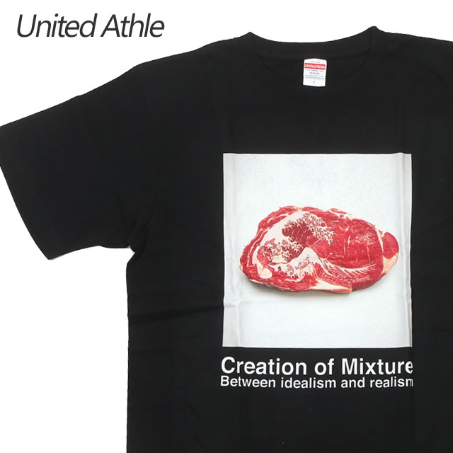 ڿ̸̲ʡ  ʥƥåɥ UnitedAthle x Shusaku Takaoka Ⲭ 6.2oz. Premium T-shirt /BEEF T BLACK ֥å   