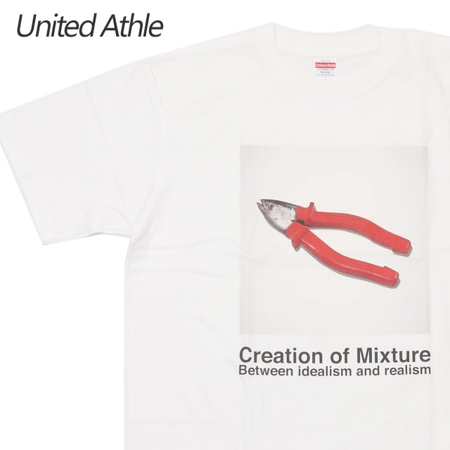 [ָݥ5ܥڡ!!]  ʥƥåɥ UnitedAthle x Shusaku Takaoka Ⲭ 6.2oz. Premium T-shirt /FISH T WHITE ۥ磻   