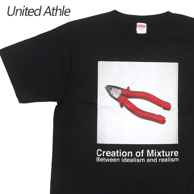 [ָݥ5ܥڡ!!]  ʥƥåɥ UnitedAthle x Shusaku Takaoka Ⲭ 6.2oz. Premium T-shirt /FISH T BLACK ֥å   