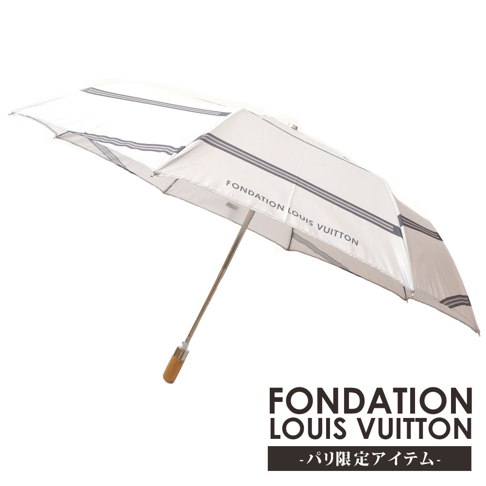 [ָݥ5ܥڡ!!]  ѥ 륤ȥѴ ե 륤ȥ FONDATION LOUIS VUITTON FOLDABLE UMBRELLA ޤ߻ 󥿥å GREY 졼   ǥ