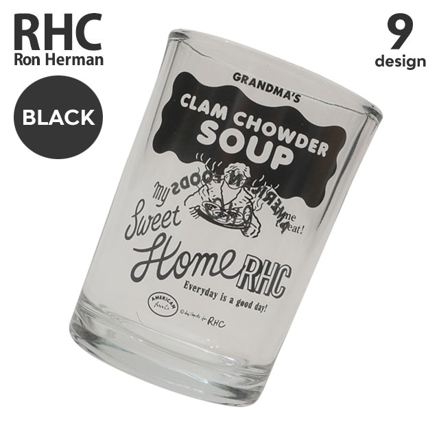 [ָݥ5ܥڡ!!]  ϡޥ RHC Ron Herman AMERICAN FOODS ꥫա Glass 饹 ֥顼 BLACK ֥å   ǥ  290005737011290005745011